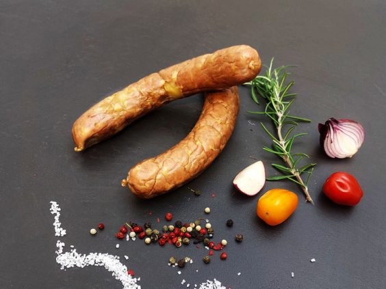 Bio Käsekrainer vom Schwäbisch Hällischen Landschwein