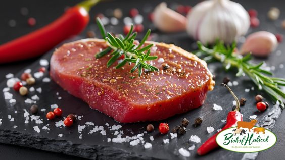 Bio Karreekotelett mariniert vom Schwäbisch Hällischen Landschwein
